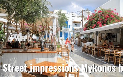 Street impressions Mykonos beautiful Old Town 26.07.2018