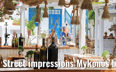 Street impressions Mykonos beautiful Old Town 26.07.2018