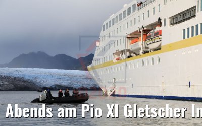 Abends am Pio XI Gletscher Impressionen 04.02.2020