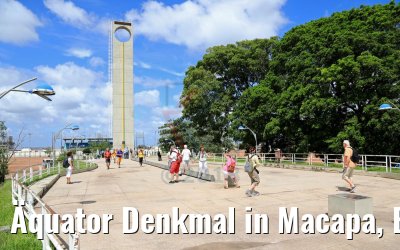 Äquator Denkmal in Macapa, Brasilien 05.02.2018