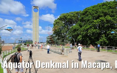 Äquator Denkmal in Macapa, Brasilien 05.02.2018
