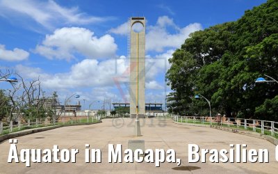 Äquator in Macapa, Brasilien 05.02.2018