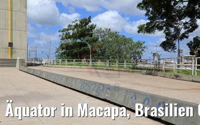 Äquator in Macapa, Brasilien 05.02.2018
