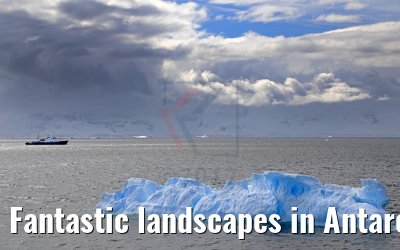 Fantastic landscapes in Antarctica 08.01.2017