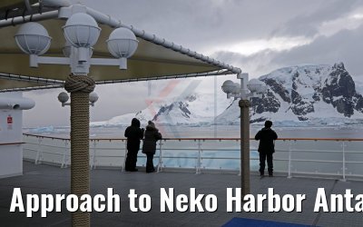 Approach to Neko Harbor Antarctica, 08.01.2017