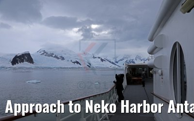 Approach to Neko Harbor Antarctica, 08.01.2017