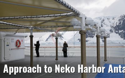 Approach to Neko Harbor Antarctica, 08.01.2017