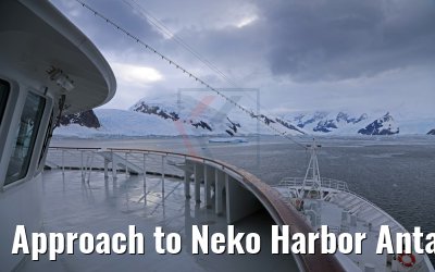Approach to Neko Harbor Antarctica, 08.01.2017