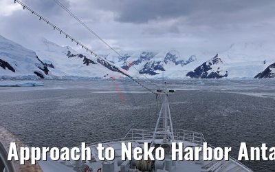 Approach to Neko Harbor Antarctica, 08.01.2017