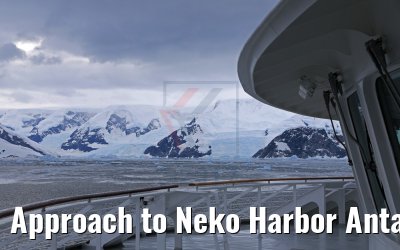 Approach to Neko Harbor Antarctica, 08.01.2017