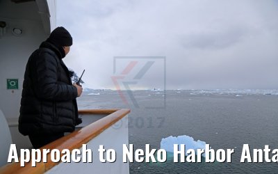 Approach to Neko Harbor Antarctica, 08.01.2017