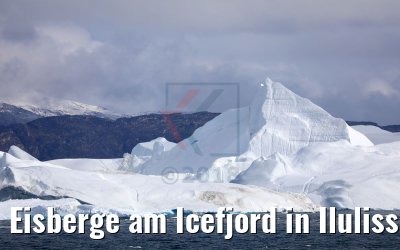 Eisberge am Icefjord in Ilulissat, Grönland