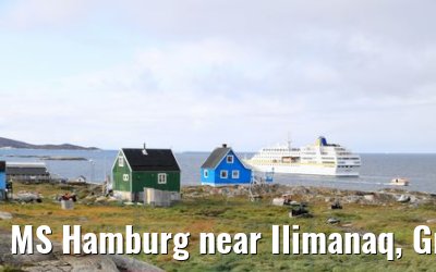 MS Hamburg near Ilimanaq, Greenland
