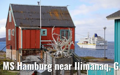 MS Hamburg near Ilimanaq, Greenland