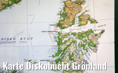 Karte Diskobucht Grönland