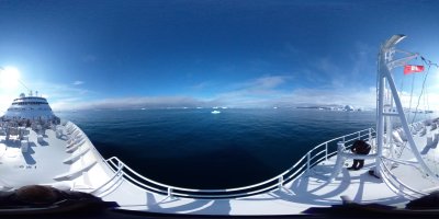 Panorama Bug MS Hamburg Grönland Icefjord