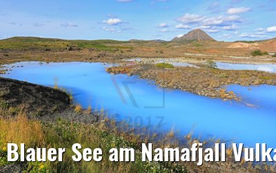 Blauer See am Namafjall Vulkan, Island 21.08.2017