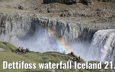 Dettifoss waterfall Iceland 21.08.2017
