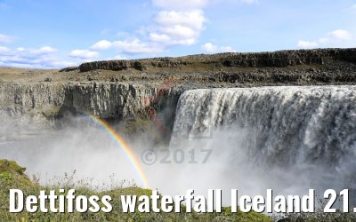 Dettifoss waterfall Iceland 21.08.2017