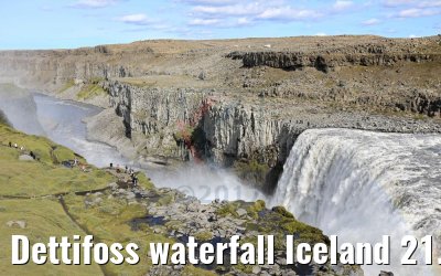 Dettifoss waterfall Iceland 21.08.2017
