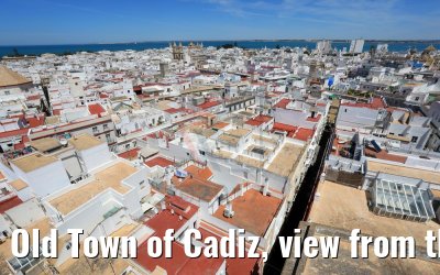 Old Town of Cadiz, view from the Torre Tavira 08.05.2017