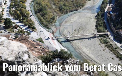 Panoramablick vom Berat Castle, Albanien 13.10.2017