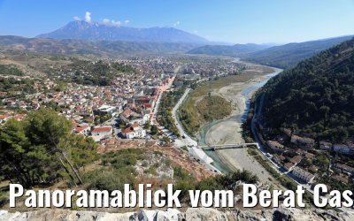 Panoramablick vom Berat Castle, Albanien 13.10.2017