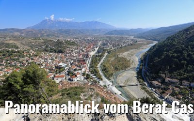 Panoramablick vom Berat Castle, Albanien 13.10.2017