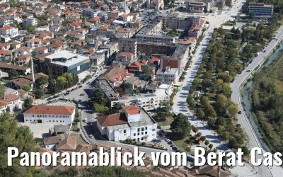 Panoramablick vom Berat Castle, Albanien 13.10.2017