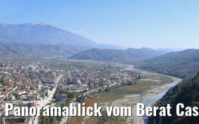 Panoramablick vom Berat Castle, Albanien 13.10.2017