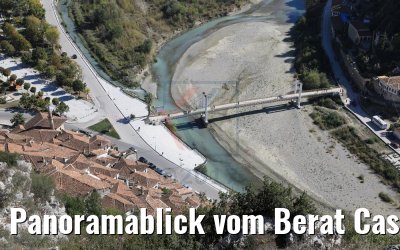 Panoramablick vom Berat Castle, Albanien 13.10.2017