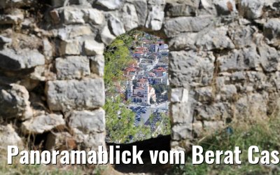 Panoramablick vom Berat Castle, Albanien 13.10.2017