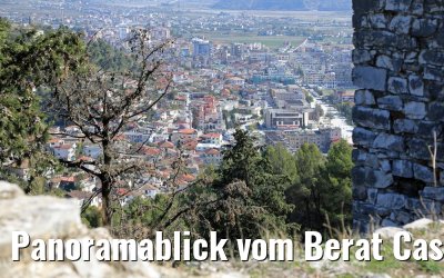 Panoramablick vom Berat Castle, Albanien 13.10.2017