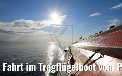 Fahrt im Tragflügelboot vom Peterhof 12.07.2018
