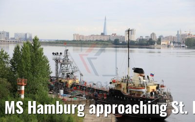 MS Hamburg approaching St. Petersburg 12.07.2018