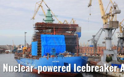 Nuclear-powered Icebreaker Arktika shipyard St. Petersburg 12.07.2018