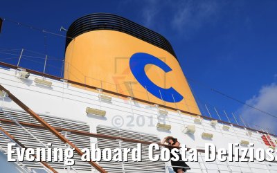 Evening aboard Costa Deliziosa