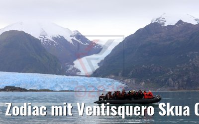 Zodiac mit Ventisquero Skua Gletscher 05.02.2020