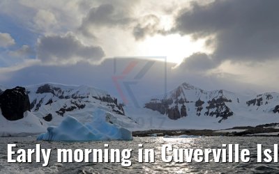 Early morning in Cuverville Island Antarctica 09.01.2017