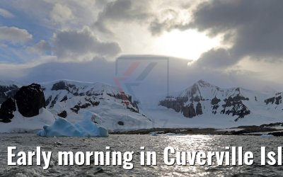 Early morning in Cuverville Island Antarctica 09.01.2017
