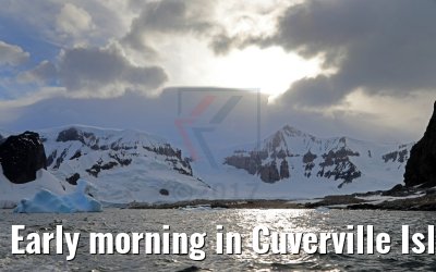 Early morning in Cuverville Island Antarctica 09.01.2017