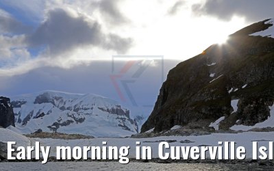 Early morning in Cuverville Island Antarctica 09.01.2017