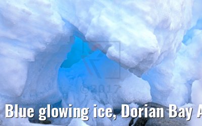 Blue glowing ice, Dorian Bay Antarctica 09.01.2017
