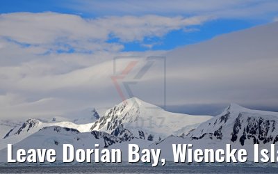 Leave Dorian Bay, Wiencke Island, Antarctica in the evening 09.01.2017