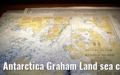 Antarctica Graham Land sea chart aboard MS Hamburg