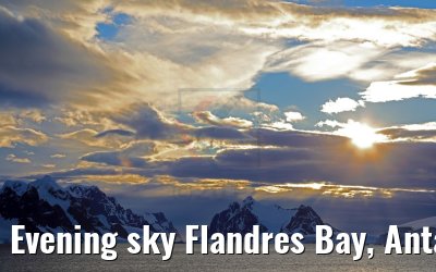 Evening sky Flandres Bay, Antarctica 09.01.2017