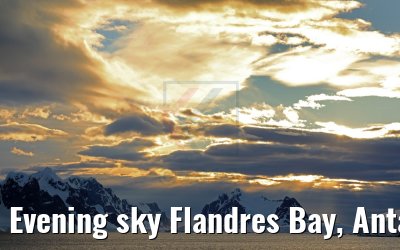 Evening sky Flandres Bay, Antarctica 09.01.2017