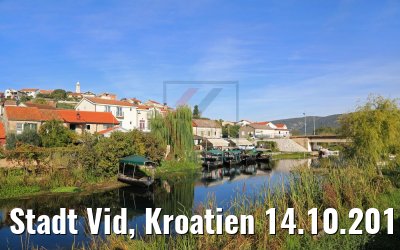 Stadt Vid, Kroatien 14.10.2017