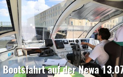 Bootsfahrt auf der Newa 13.07.2018