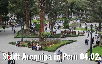 Stadt Arequipa in Peru 04.02.2019